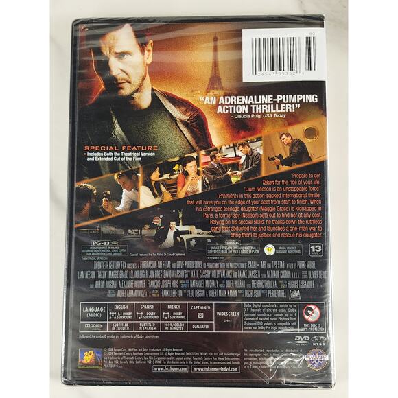 Movie Taken DVD New Sealed Extended Cut Liam Neeson 2008 Widescreen Dolby - Picture 4 of 10